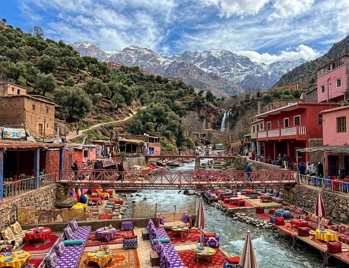 Valle dell'Ourika e Atlante da Marrakech