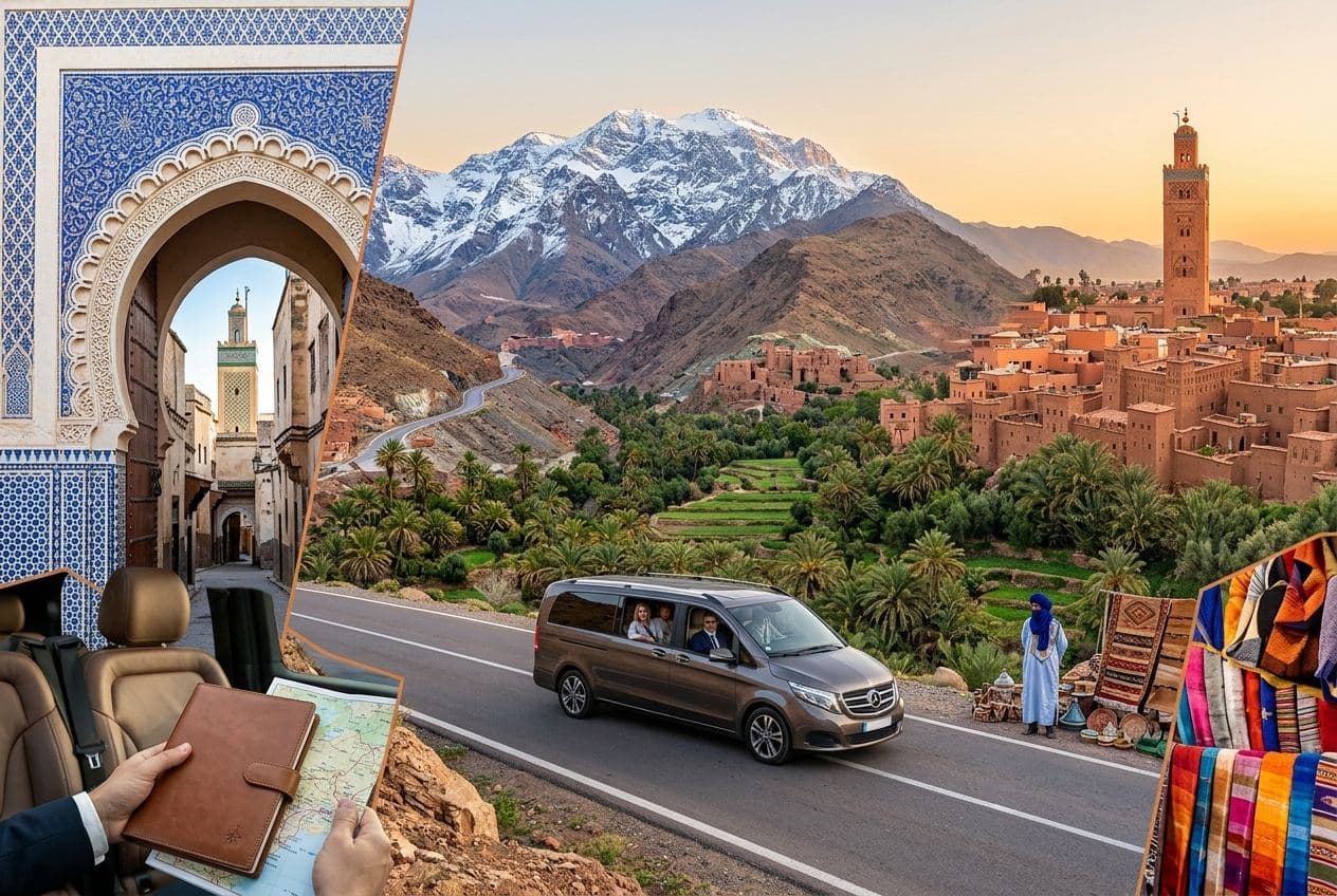 جولة أو نقل خاص من الدار البيضاء إلى مراكش