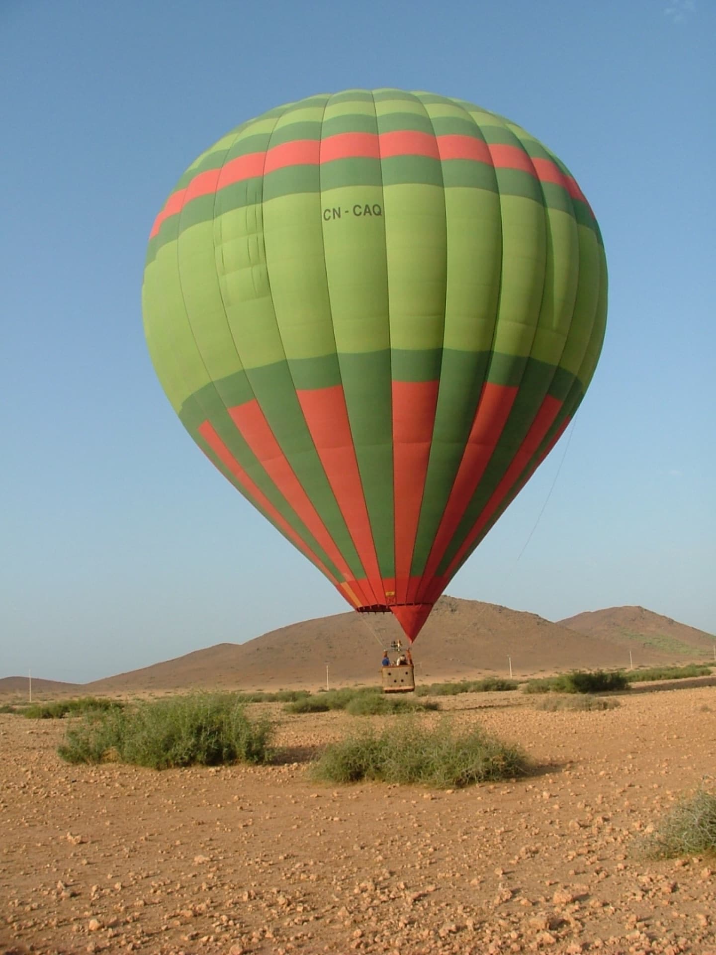 Volo in mongolfiera all'alba su Marrakech